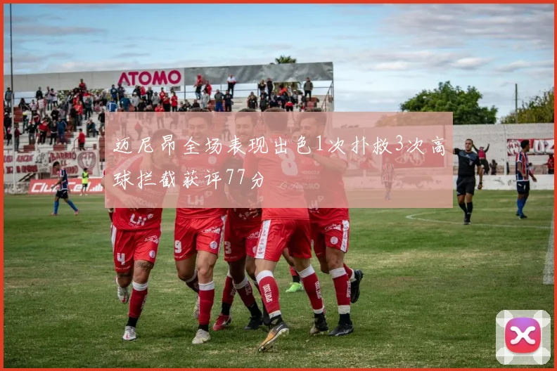 迈尼昂全场表现出色1次扑救3次高球拦截获评77分